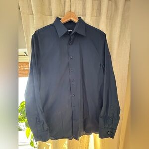Express Men's Blue Dress Shirt